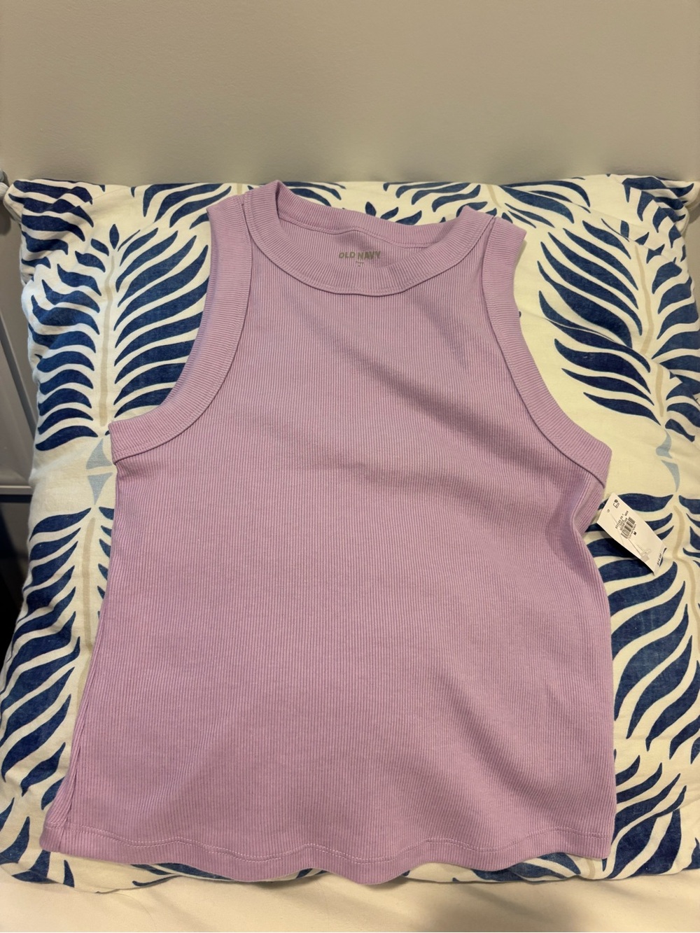 Old Navy Lilac Ribbed Cropped Tank Top - Women's Sleeveless Crew Neck ($14.99)